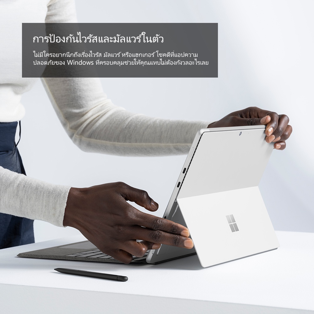 ลองดูภาพสินค้า Microsoft Surface Pro 8 i7/16/256 Thai GRAPHITE + Pro Signature Keyboard (Type Cover Only)