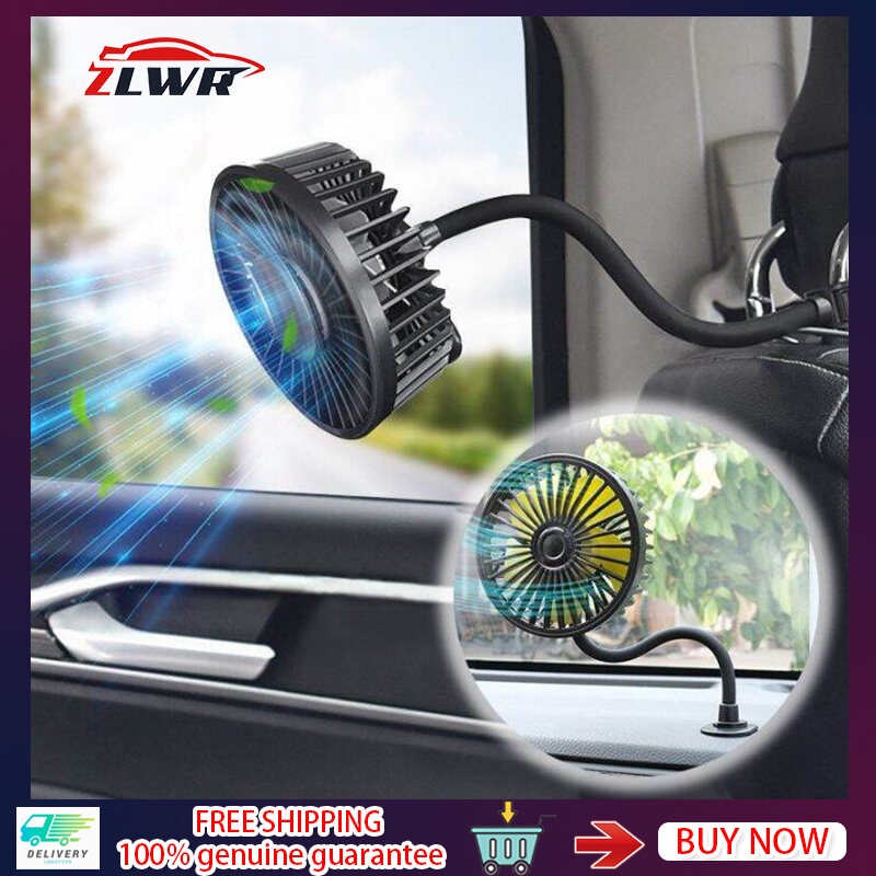 zlwr-พัดลมติดรถยนต์-ความเร็วสูง-ปรับความเร็วได้-360-องศา-12v