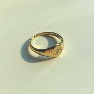 ภาพหน้าปกสินค้าimean.store - Starburst ring with titanium | แหวนงานไทเทเนี่ยมสีทองผิววาว ที่เกี่ยวข้อง