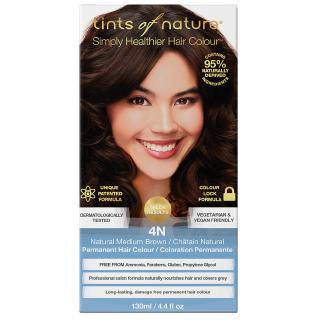 ภาพหน้าปกสินค้าTints of Nature 4N Natural Medium Brown - Permanent Hair Colour น้ำยาย้อมผมออร์แกนิค สีน้ำตาล (130ml) ที่เกี่ยวข้อง