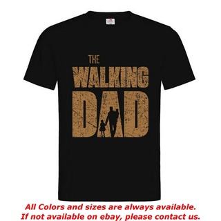 เสื้อยืดโอเวอร์ไซส์เสื้อยืดผ้าฝ้าย พิมพ์ลาย The Walking Dad สไตล์วินเทจ ของขวัญวันหยุด ฮิปสเตอร์ สําหรับผู้ชายS-3XL