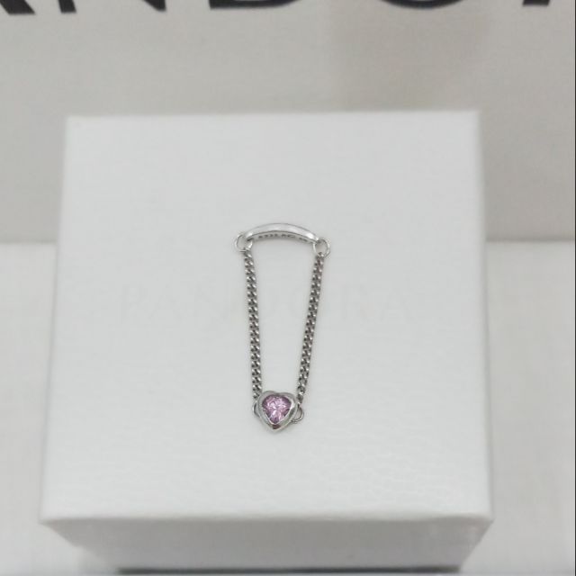 Pandora pink spirited heart chain ring size 48 100