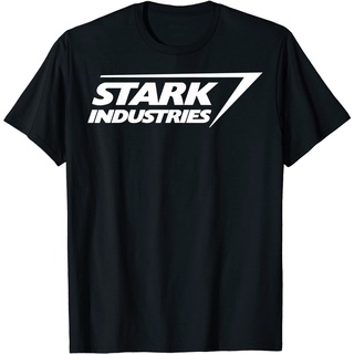 เสื้อยืดโอเวอร์ไซส์เสื้อยืด พิมพ์ลายโลโก้ Marvel Iron Man Stark IndustriesS-3XL