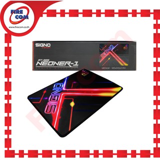 แผ่นรองเม้าส์ Mouse Pad Signo MT-325 Neoner-1 Speed Medium 320x240x4mm. Gaming Mat สามารถออกใบกำกับภาษีได้