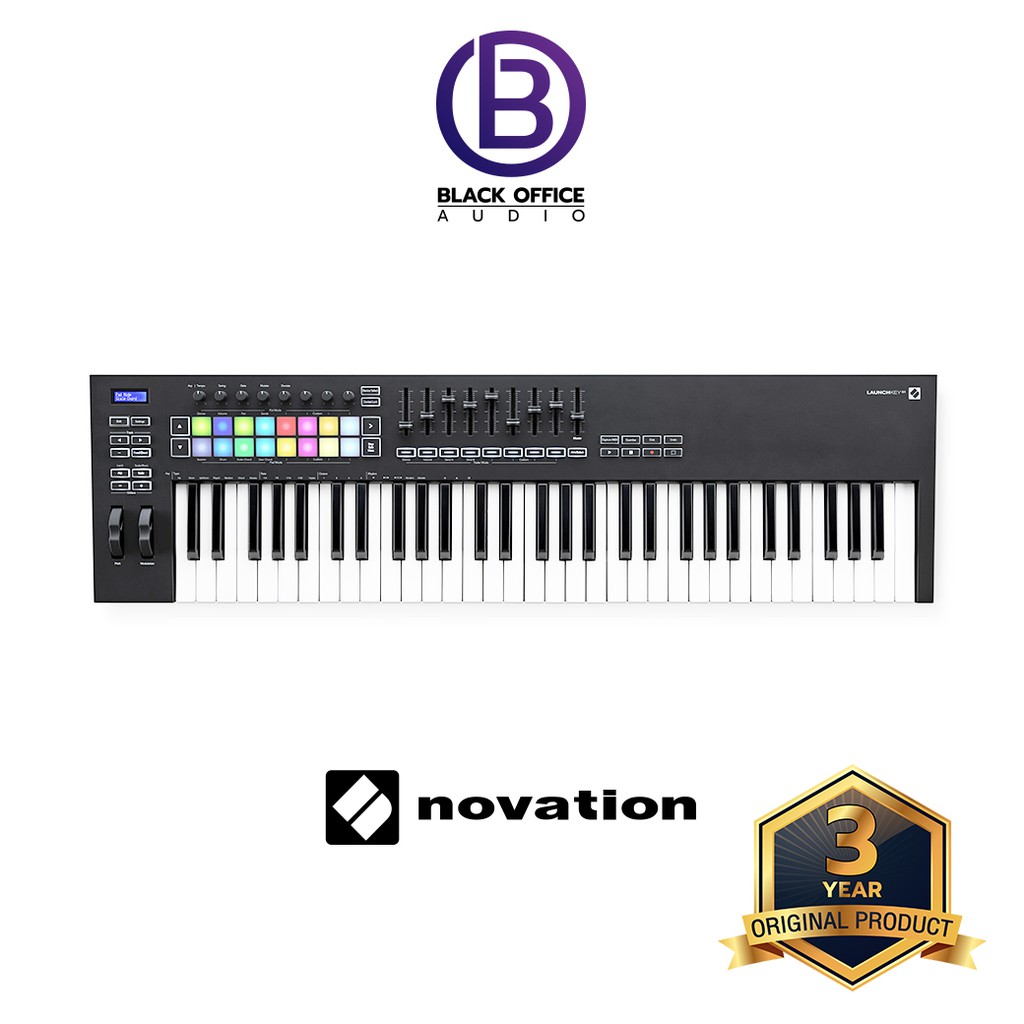 novation-launchkey-61-mk-iii-มิดี้-คีย์บอร์ด-ทำเพลง-ทำบีท-midi-keyboard-midi-controller-blackofficeaudio