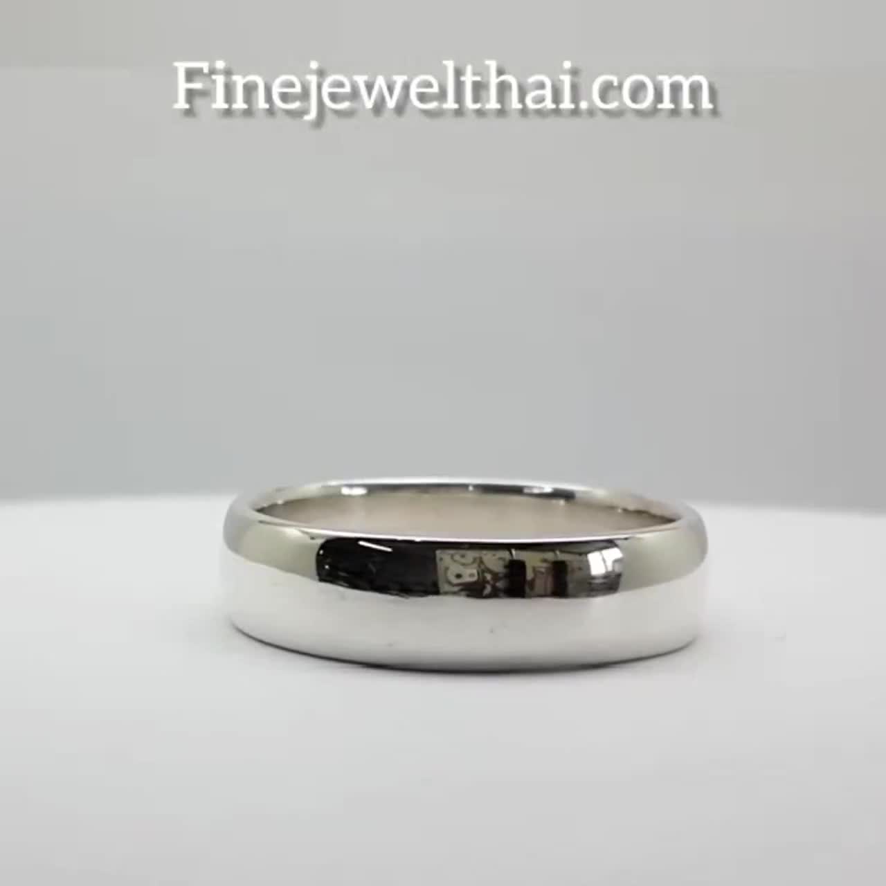finejewelthai-แหวนเกลี้ยง-แหวนคู่-แหวนหมั้น-แหวนแต่งงาน-couple-silver-wedding-ring-r134500