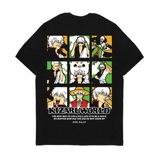 เสื้อยืดผู้ชาย เสื้อยืด ลายการ์ตูนอนิเมะ Kizaru Gintama SAKATA GINTOKI S-5XL