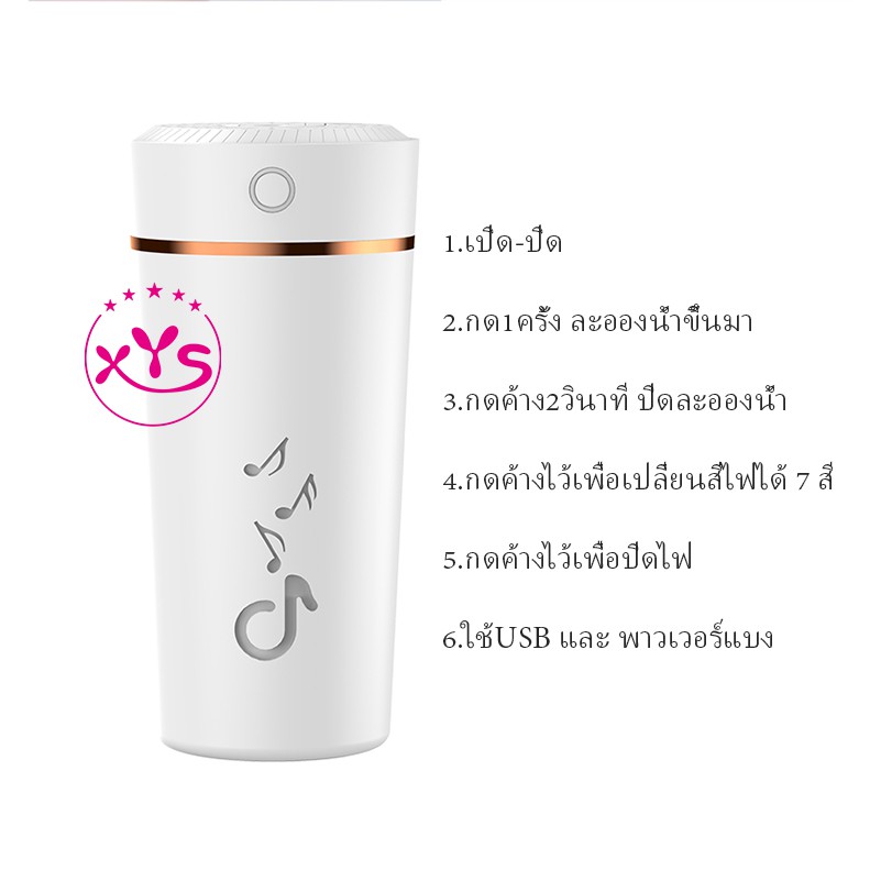 tik-tok-cupเครื่องฟอกอากาศ-เครื่องทำความชื้น-มีไฟled