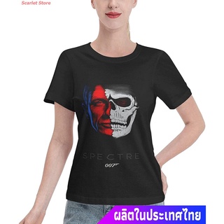 Scarlet Store เสื้อยืดเจมส์บอนด์เสื้อยืดผู้ชาย James Bond 007 Spectre T-Shirt Classic Cotton Summer Shirts For Women Jam