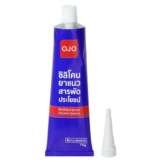 MULTIPURPOSE SILICONE SEALANT OJO NEUTRAL 75G WHITE ซิลิโคนไร้กรด OJO 75 กรัม สีขาว วัสดุประสานและอุดรอยรั่ว เคมีภัณฑ์ก่