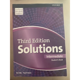 Solutions Intermediate Student’s Book มือ 2 สภาพดี