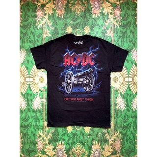 ผ้าฝ้าย 100%🎸AC/DC เสื้อวง AC/DC สินค้านำเข้า ลิขสิทธิ์แท้S-3XL