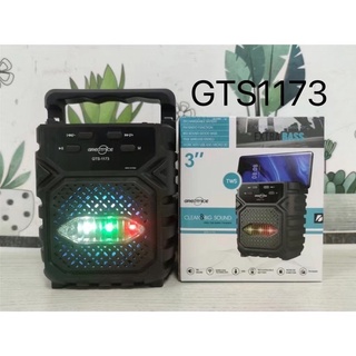 ลำโพงแบบพกพา GTS-1173 Bluetooth ระยะการรับสัญญาณ Bluetooth ได้ไกลสุด 10เมตร