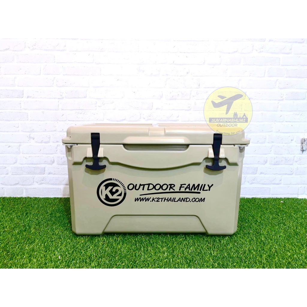 กระติกน้ำแข็ง K2 Cooler Box ขนาด 33ลิตร และ ขาตั้งกระติก K2 Cooler