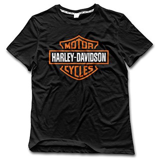 ผู้ชายเสื้อยืด Men T Shirt Diy เสื้อยืดผู้ชาย Harley Davidson 100% Cotton
