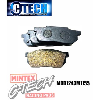 MINTEX C-Tech ผ้าเบรคเกรด Hi Performance ซี่รีย์ M1155 คู่หน้า ฮอนด้า HONDA City 1.3, 1.5, Type Z ปี 1996