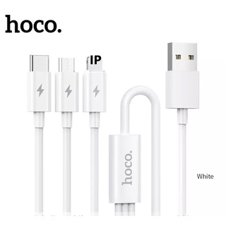 Hoco HK20 3in1 สายชาร์จ 3 หัว 3A ชาร์จเร็ว ความยาว 1.2 เมตร Micro / TYPE-C Original Series Speed Charging