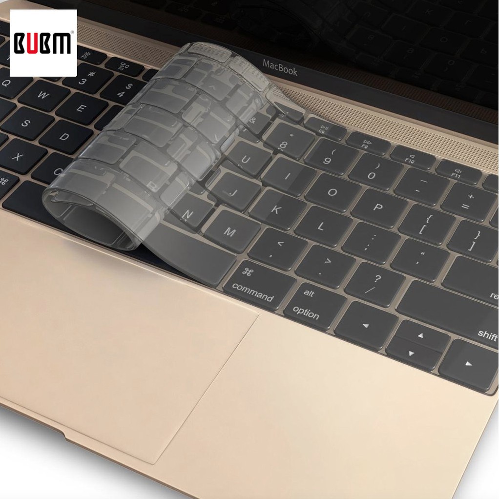 bubm-tpu-keyboard-cover-แผ่นปิดหน้าคีย์บอร์ด-สำหรับ-macbook-air-11-6-macbook-12-clear