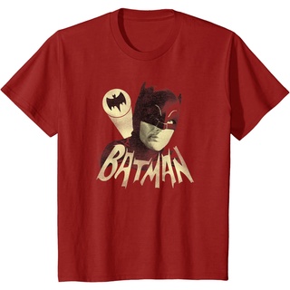 เสื้อยืดผ้าฝ้ายพรีเมี่ยม เสื้อยืด พิมพ์ลายแบทแมน คลาสสิค TV Series Bat Signal