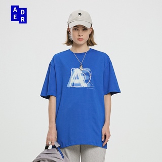 Ader Error เสื้อยืดแขนสั้นคอกลมพิมพ์ลายตัวอักษรแฟชั่นผู้ชายผู้หญิงS-5XL