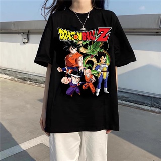 Summer Anime Y2k Oversized Women T-shirt Cartoon Dragon Ball Goku Tee street Hip hopTShirt Casual Harajuku Tops Vintage