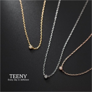 s925 Teeny Necklace สร้อยคอเงินแท้  น่ารัก ดูเรียบง่าย ใส่สบาย เป็นมิตรกับผิว