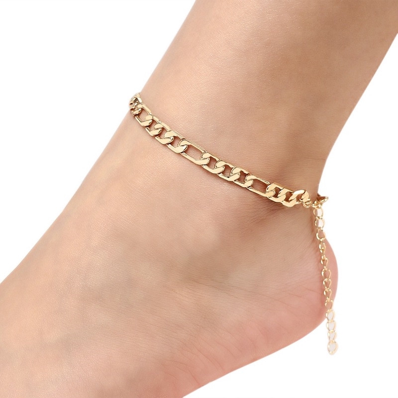 ภาพหน้าปกสินค้าTrendy Bohemian Simple Boho Anklet for Women Punk Metal Chain Summer Beach Beads Anklets Female Barefoot Leg Chain Jewelry New จากร้าน unitronver.th บน Shopee