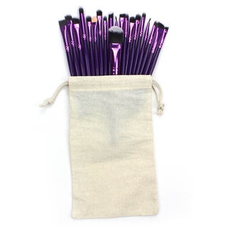 ⭐️สินค้าใหม่มาแรง⭐️  Portable Size Soft Cotton Linen Women Makeup Brush Storage Bag Organizer