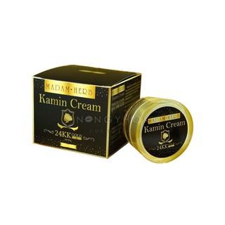 🔥ค่าส่งถูก ของแท้ ส่งเร็ว🔥 Kamin Cream 24KK Glod Madam Herb ครีมขมิ้นใบชา มาดามเฮิร์บ 25 กรัม.