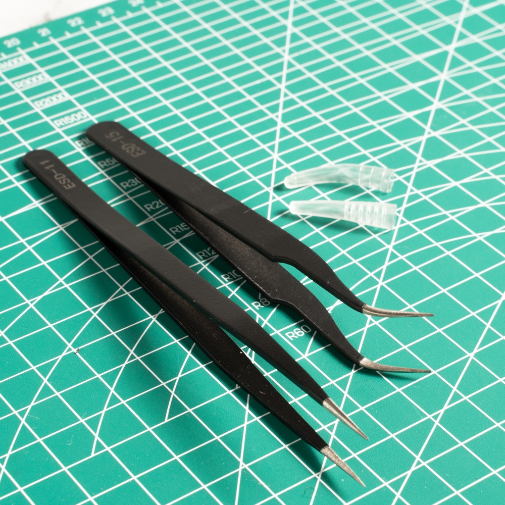 ชุดแหนบเอนกประสงค์-esd-anti-static-tweezers-2-ตัว-สินค้าพร้อมส่งในไทย