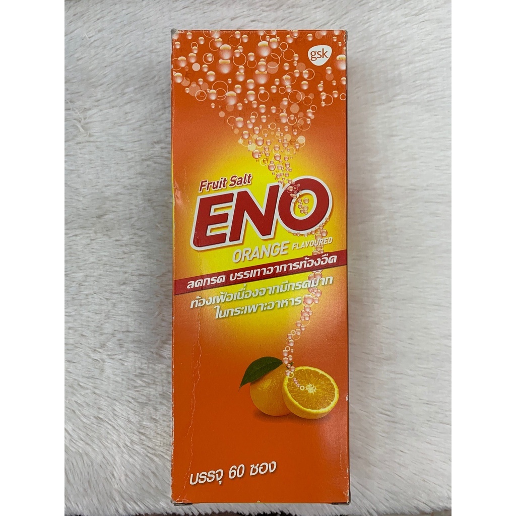 ภาพสินค้า(60 ซอง/ 1กล่อง) ENO อีโน รสส้ม แบบซอง 4.3 กรัม GCH ยิืนดีบริการ จากร้าน goodchoiceforhealth บน Shopee ภาพที่ 1