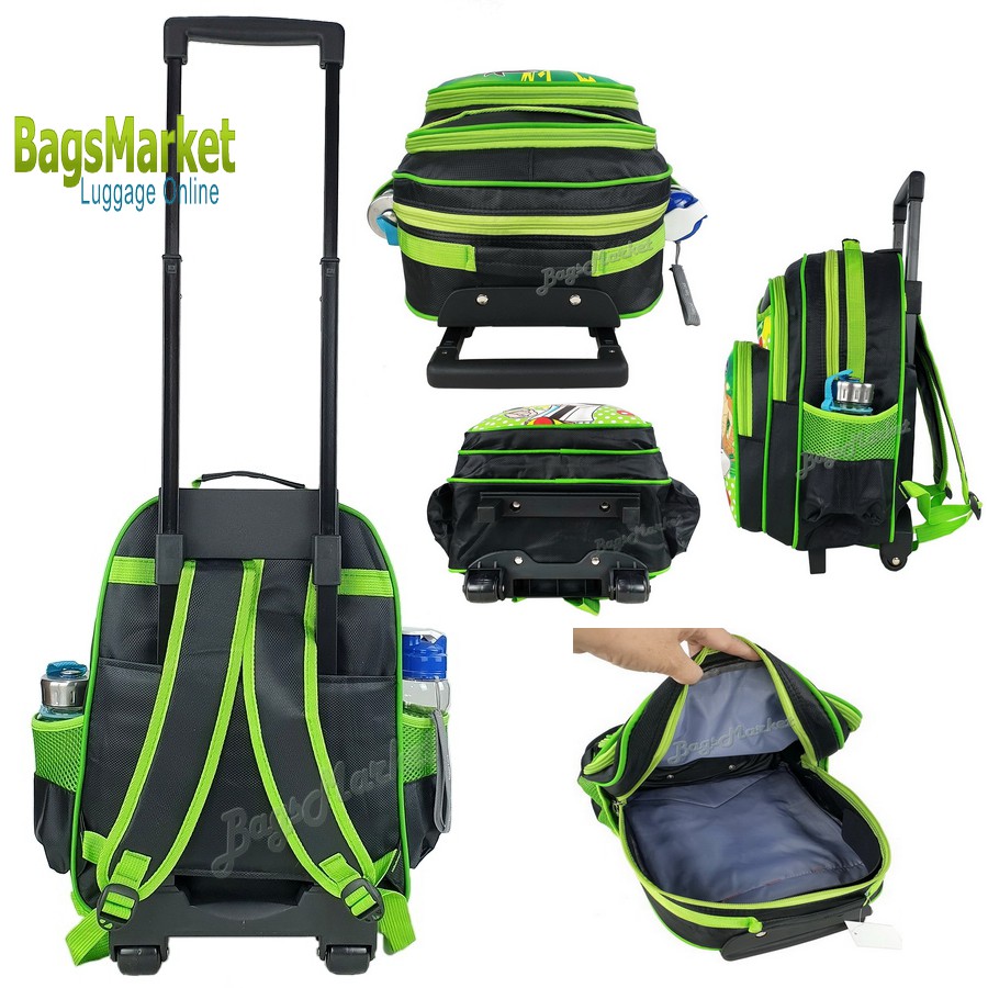 สินค้ามาใหม่-kids-luggage-16-ขนาดใหญ่-l-trio-กระเป๋าเป้มีล้อลากสำหรับเด็ก-กระเป๋านักเรียน-เป้สะพายหลัง-ben10