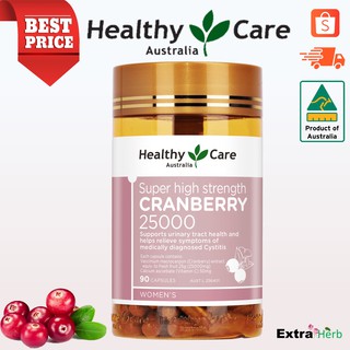 สินค้า แครนเบอร์รี่ Super High Strength Cranberry 25000/90 Capsules [Healthy Care]
