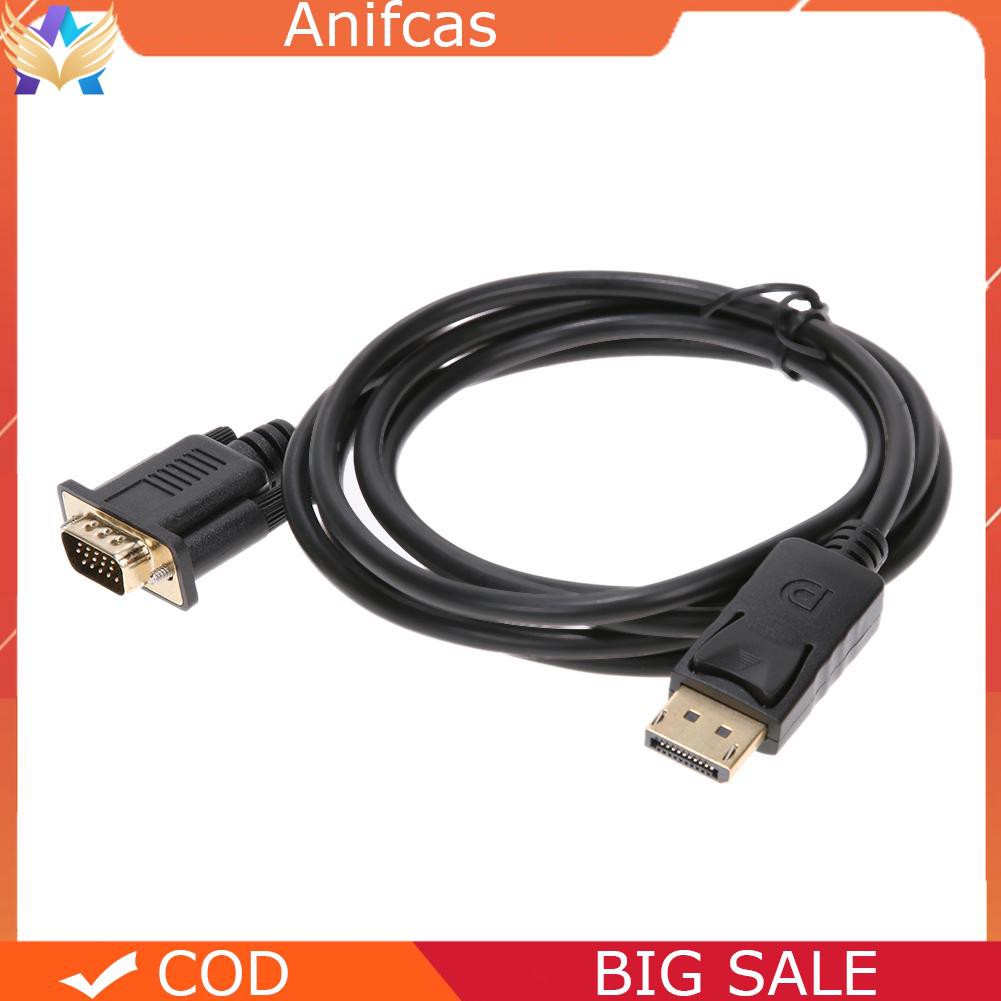 1-8m-displayport-dp-to-vga-male-hd-male-male-plug-digital-video-cable-adapter-uk