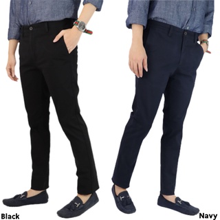 ภาพหน้าปกสินค้ากางเกงชิโน่ขายาว cotton twill - bl5010 สีกรม,ดำ,เขียว, ที่เกี่ยวข้อง