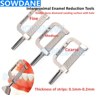 Dental Interproximal Enamel Polisher Reduction Automatic Strips Handle Use Double Sides Strip Diamond Sanding Surface wi