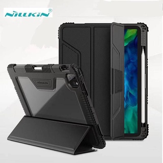 02-Nillkin เคสสำหรับไอแพด gen10 2022/Pro 11 2021/20/Air4 10.9 Air5/gen8 10.2 gen9/Air3 10.5พร้อมช่องเสียบปากกาฝาหลัง ใส