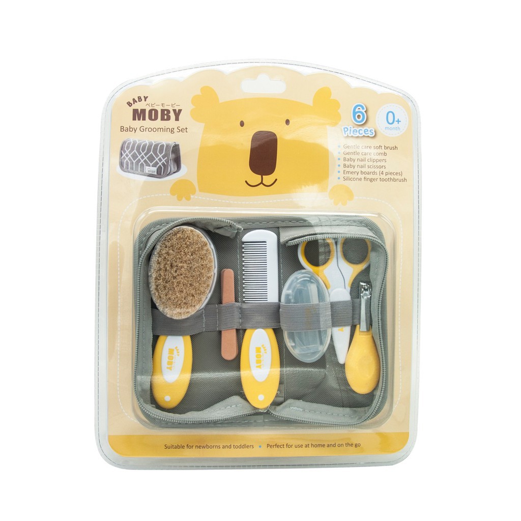 ส่งฟรี-โปรเปิดร้านใหม่-เบบี้-โมบี้-ชุดอุปกรณ์ตัดเล็บและหวี-ฺbaby-grooming-set