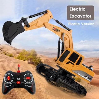 【จัดส่งที่รวดเร็ว】1:24RC Excavator รถของเล่นเด็กรถขุดบังคับ รถแม็คโครบังคับ รถตักดินของเล่นบังคับ ของเล่นเด็ก