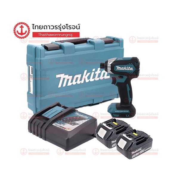 ภาพสินค้าMAKITA BLM DTD153 ไขควงอิมแพคไร้สาย รุ่น DTD153RFE 18v 170nm C1xB2x3.0ahxDC18RC ชุด TTR Store จากร้าน ttr.online บน Shopee ภาพที่ 7