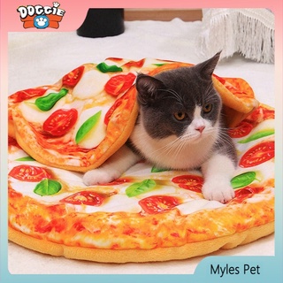 ★〓Myles Pet〓★ใหม่เสื่อผ้าห่มขนมปังพิซซ่าแบบนุ่มทนทานสําหรับสัตว์เลี้ยงสุนัขแมว