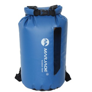 MARJAQE B1611 กระเป๋าเป้กันน้ำ Dry bag ขนาด  20L สำหรับกิจกรรมทางน้ำ ตั้งแคมป์ เดินป่า พายเรือคายัค