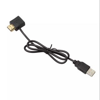 สายเคเบิลความเร็วสูง REXLIS แบบพกพา 50 ซม. USB 2.0 HDMI ชายหญิงอะแดปเตอร์ Extender ตัวเชื่อมต่อแหล่งจ่ายไฟสำหรับ