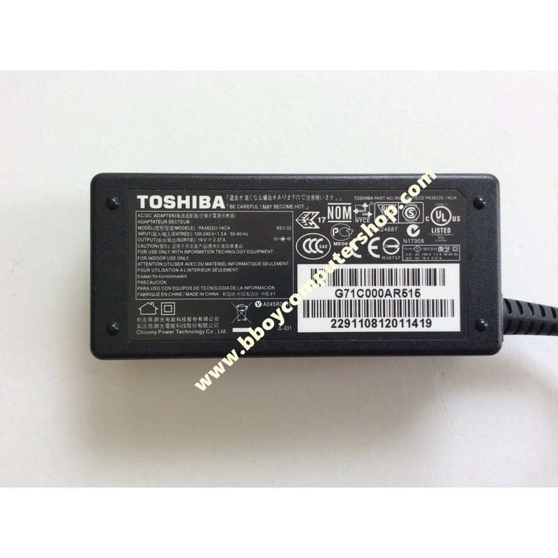 toshiba-adapter-อแดปเตอร์-ของแท้-19v-2-37a-หัว-5-5-2-5
