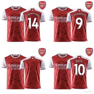 สินค้า 20-21 Arsenal เสื้อยืดลําลองแฟชั่นสําหรับผู้ชายแขนสั้นคอกลมพิมพ์ลาย Ozil Aubameyang ขนาดพลัส