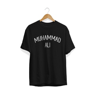 เสื้อยืดแขนสั้น ผ้าฝ้าย พิมพ์ลาย MUHAMMAD ALI แฟชั่นยุค 30