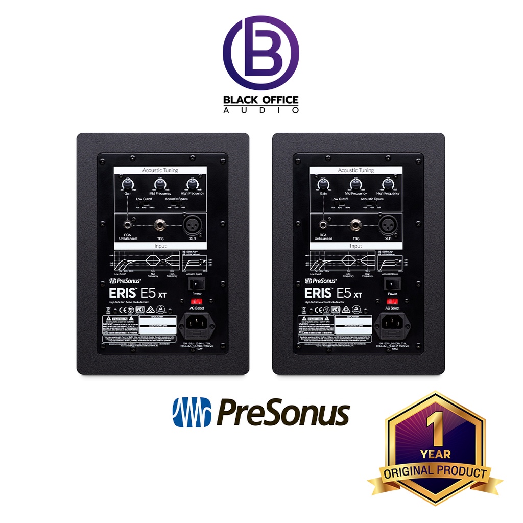 presonus-eris-e5-xt-ลำโพงมอนิเตอร์-5-นิ้ว-ลำโพงทำเพลง-studio-monitor-monitor-speaker-blackofficeaudio