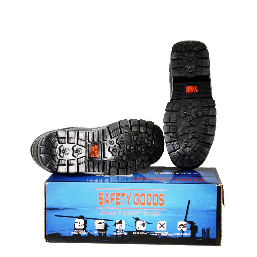 ภาพสินค้ารองเท้าเซฟตี้ SAFETY GOODS รุ่น 001 รองเท้าหัวเหล็ก พื้นเสริมแผ่นเหล็ก safety shoes จากร้าน safetygoods บน Shopee ภาพที่ 5