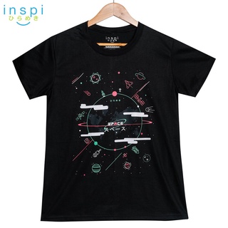 เสื้อยืดแฟชั่น - $#$INSPI Tees Spacerama (สีดํา) tshirt พิมพ์กราฟิกทีบุรุษเสื้อยืดเสื้อยืดสําหรับผู