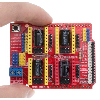 ภาพหน้าปกสินค้าใหม่ Cnc Shield V 3 บอร์ดโมดูลขยายสําหรับเครื่องพิมพ์ 3 D Printer / A4988 Driver ซึ่งคุณอาจชอบราคาและรีวิวของสินค้านี้